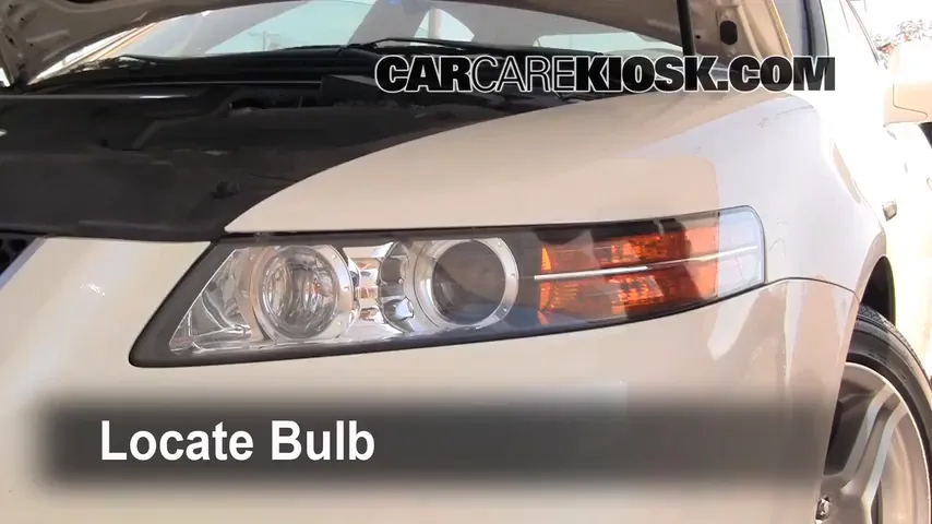 2007 Acura TL 3.2L V6 Lights Turn Signal - Front (replace bulb)